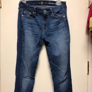 7 for all Mankind Kimmie Skinny straight Jean 26